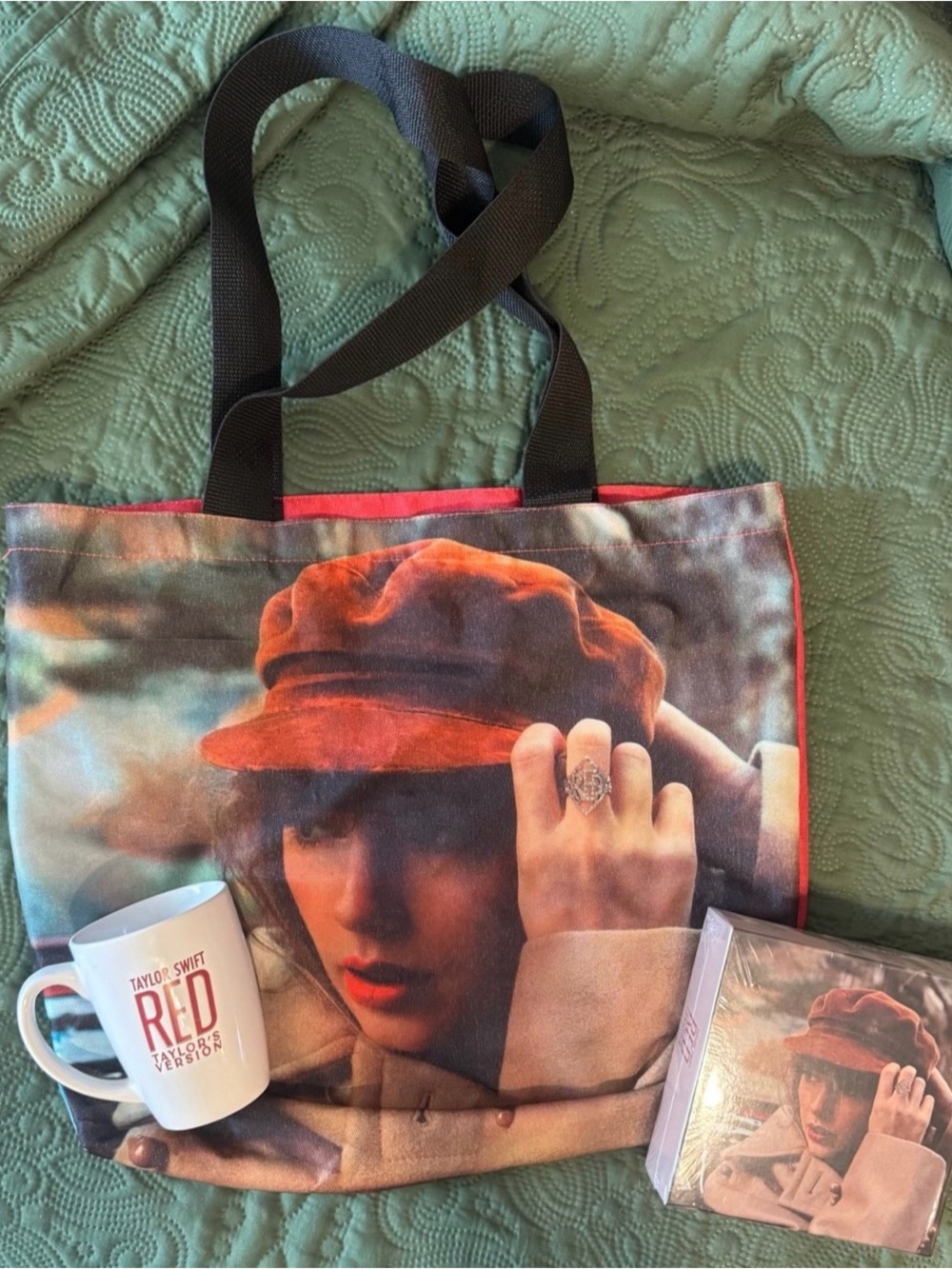 Taylor Swift Red Taylor’s Version Capital One Merch Set Tote Mug Puzzle
